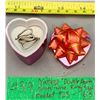 Image 1 : Vintage Sterling Silver “925” Double Hearts Ring in Box – Size 6.5