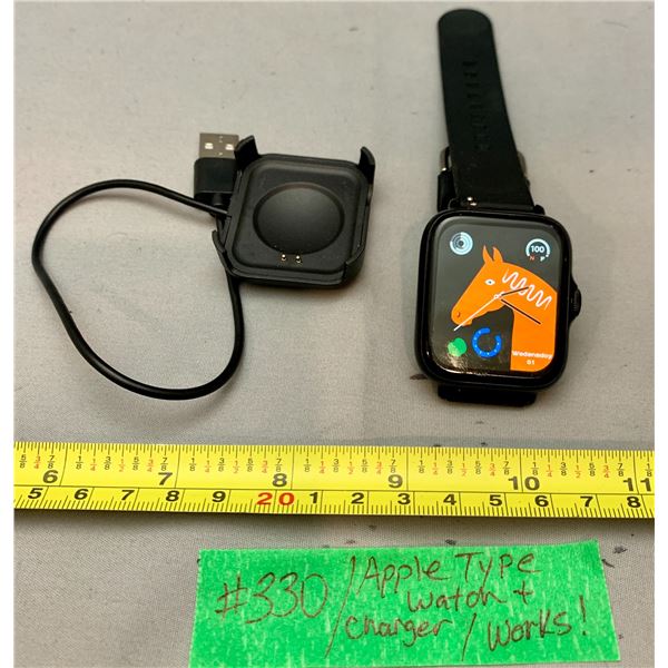 “Apple Style” Watch & Charger – Working