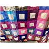 Image 2 : Hand Crafted Quilt, Twin Size.  Cotton Top & Flannel/Soft Cotton Inside – NEW