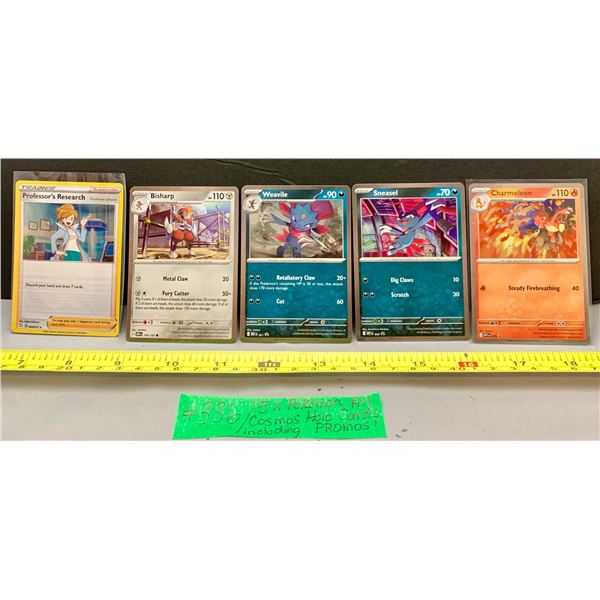 (5) Pokémon Cosmos Holo Cards inc. (4) Promo Cards – MINT