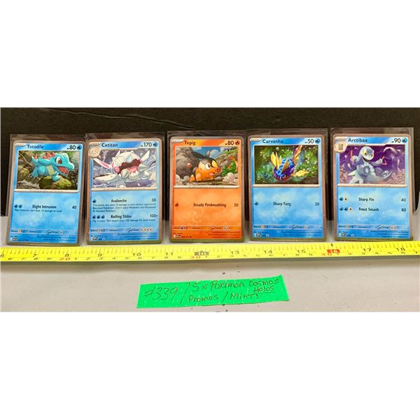 (5) Pokémon Cosmos Holo Promo Cards – Various Sets, All MINT