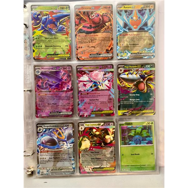 (81) Pokémon Phantasmal Flames Holo Cards in Binder – No Doubles!