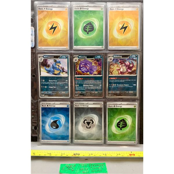 (9) Pokémon Holo Cards inc. (6) Energies – MINT