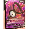 Image 2 : Pokémon Unown V Full Art Rare Holo Card – Mint