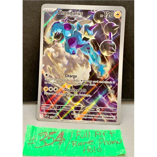 Pokémon Thundurus Full Art Holo Promo Rare Card – MINT