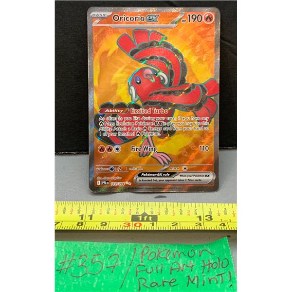 Pokémon Oricorio ex Ultra Rare Full Art Holo Card – MINT