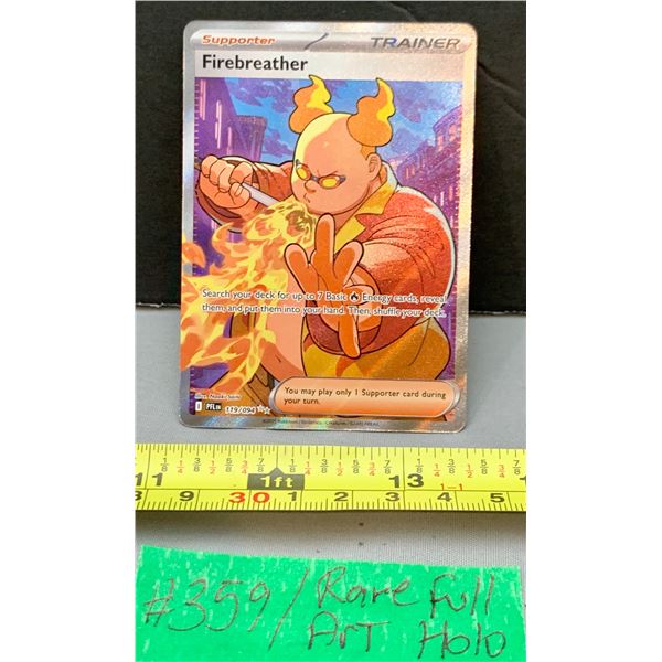 Pokémon Firebreather Ultra Rare Full Art Holo Card – MINT