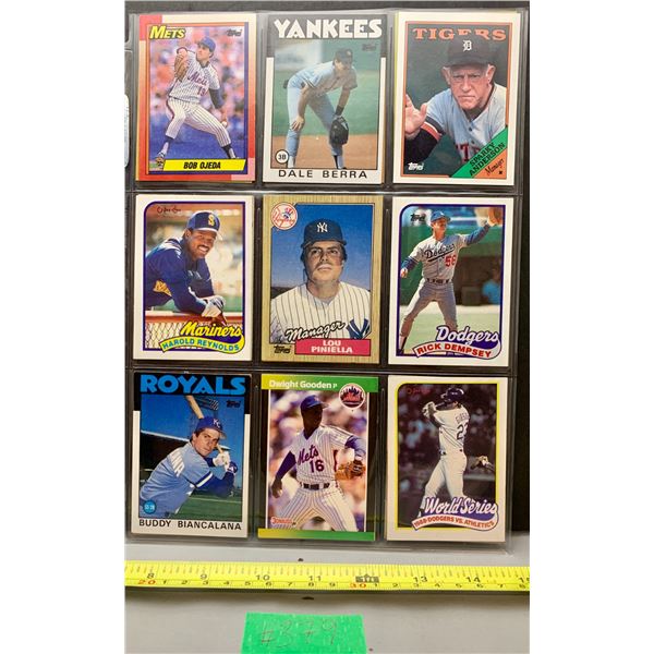(18) Vintage 1980’s MLB Baseball Cards