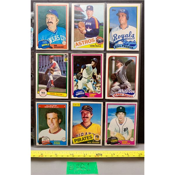 (18) Vintage Pre-1989 Baseball Cards
