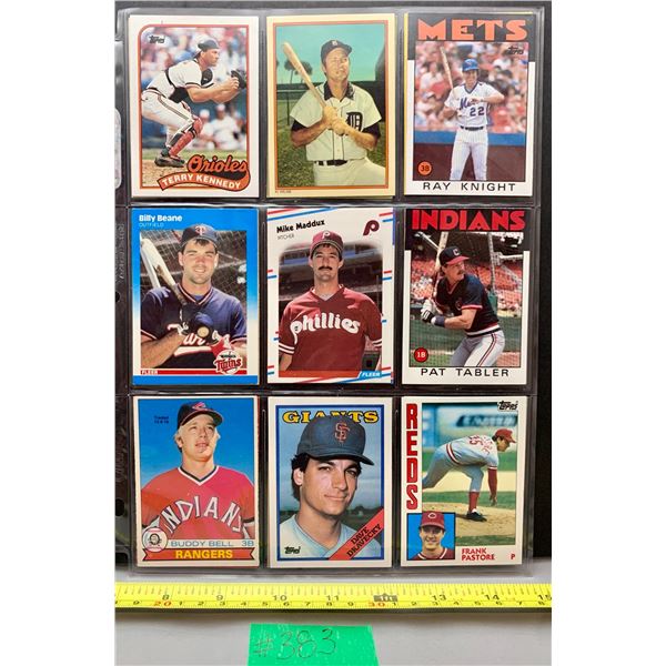 (18) Vintage Pre-1989 Baseball Cards