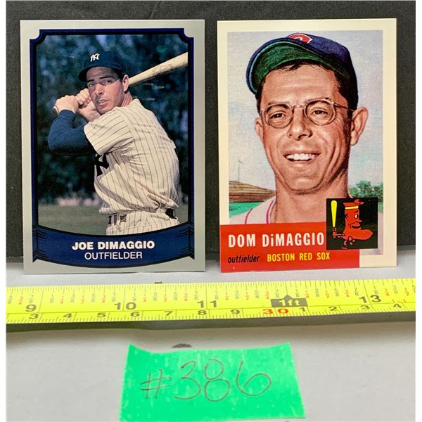 Joe & Dom Dimaggio Baseball Cards