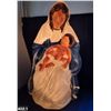 Image 1 : Mary/Jesus blow mold light-up decoration. Ex. condition.  Approx. 26x18 inches