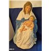 Image 3 : Mary/Jesus blow mold light-up decoration. Ex. condition.  Approx. 26x18 inches