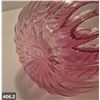 Image 2 : Vintage cranberry glass vase, 8 inches tall, no damage, hand blown w/pontil