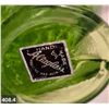 Image 4 : Green Altaglass art glass duck w/label, no damage, 9 inches tail to beak