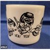 Image 2 : RARE!!! Original 1960s "The Beatles" Federal Glass  milk glass mug, small factory,smear at end of gr