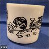 Image 3 : RARE!!! Original 1960s "The Beatles" Federal Glass  milk glass mug, small factory,smear at end of gr