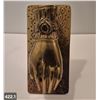 Image 1 : Heavy brass door knocker, 2 3/4 x 5 3/4 inches