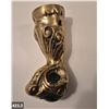 Image 2 : Pair of solid brass and glass ball & claw table/stool feet 3 3/4 inches