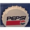 Image 2 : Pepsi 14 inch bottle cap sign with hanger, repro