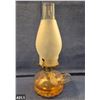 Image 1 : Oil lamp, finger lamp, with chimney, working with wick