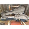 Image 2 : Vintage well-made cloth-covered wooden guitar case, with a plush interior, great condtion overall, s
