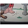 Image 2 : Flintstones animation signed art print, 8 1/2 x 11 inches. (No Glass Cover)