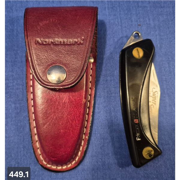  Super-Swede  - EKA, Made in Sweden pocket knife (jack knife) with sheath, Nor-Mark