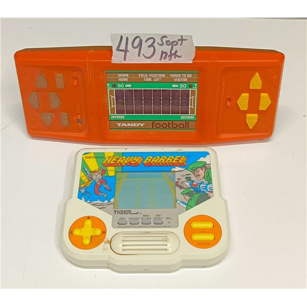 Heavy Barrel Video Game - Works: Needs Battery & Football Game