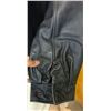 Image 5 : Men's Large Black Melton Jacket with leather Sleeves