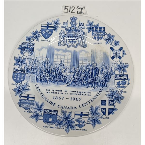 Wood & Sons Ironstone Father of Confederation Plate