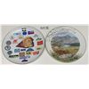Image 1 : 2 plates- Summer on the Moon- Royal Worcester Pocelain & Omnitax Railway Safety Award Plate