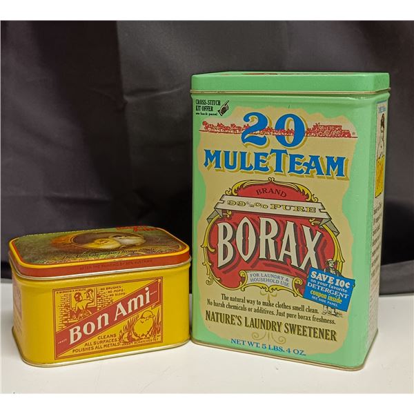 2 tins- Borax & BonAmi