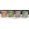 Image 1 : (4) Vintage Canadian Currency Mugs - $1, $5, &10, $50