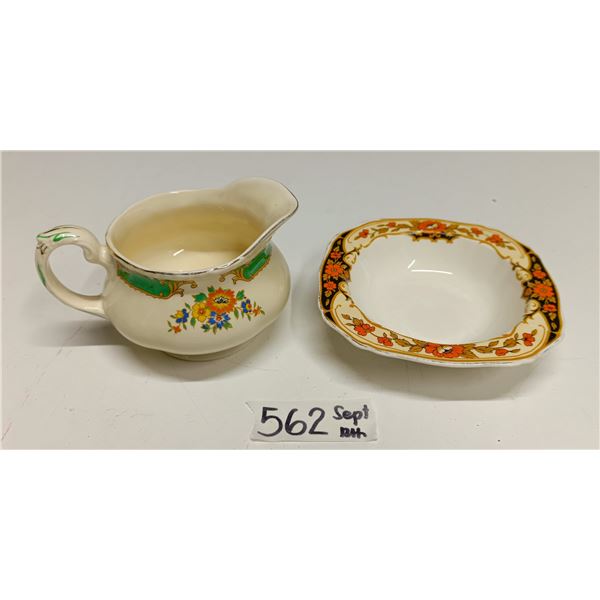 Grindley Cream Server & “Dunkirk” Candy Dish