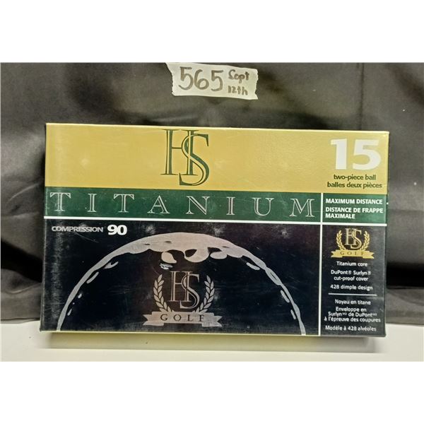 (15) Titanium Golf Balls – NIB
