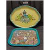 Image 1 : (2) Big Serving Trays (Made in England)