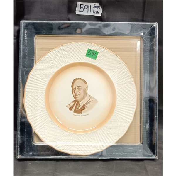 Pres. Roosevelt Plate – England Pottery