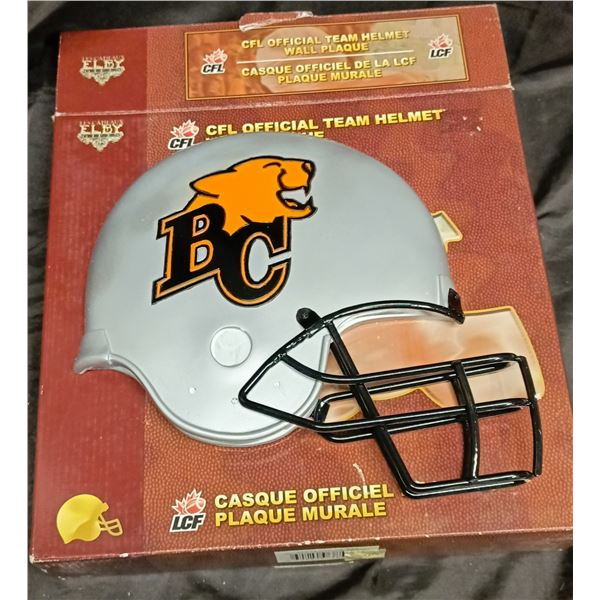 CFL Official Team Helmet BC Lions Wall Plaque (ELBY)