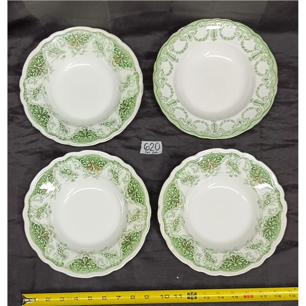 (4) Soup Bowls inc. Imperial, Florentine, made in England