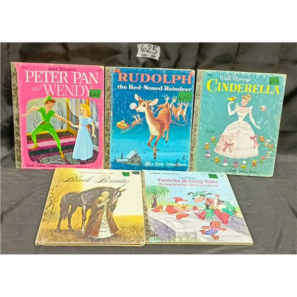 Children’s Book Lot inc. (4) Little Golden Books & Black Beauty Book.