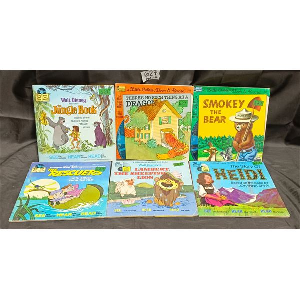 (6) Children’s Books & Records (each book comes w/ 33 ? vinyl recording)