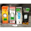 Image 1 : (4) Sleeves of Assorted 3pk Golf Balls (12 total)