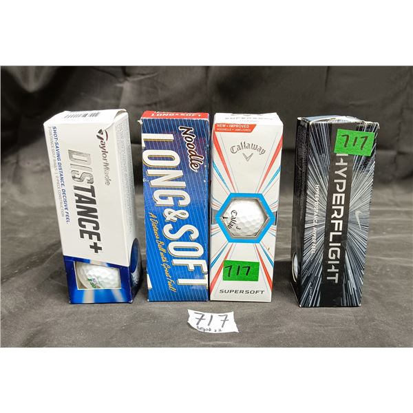 (4) Sleeves of Assorted 3pk Golf Balls (12 total)