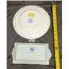 Image 3 : Blue Willow English Ironstone Plate & Royal Elfreda (?) Small Serving Tray