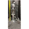 Image 3 : Silver Coloured Vintage-Style Gas Pump Alcohol Decanter