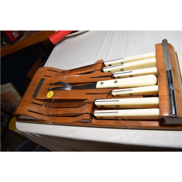 Vintage Wear-Ever Knife Set & Sharpener