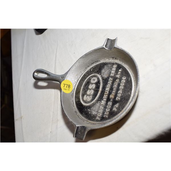 Cast Esso Advertising Frying Pan