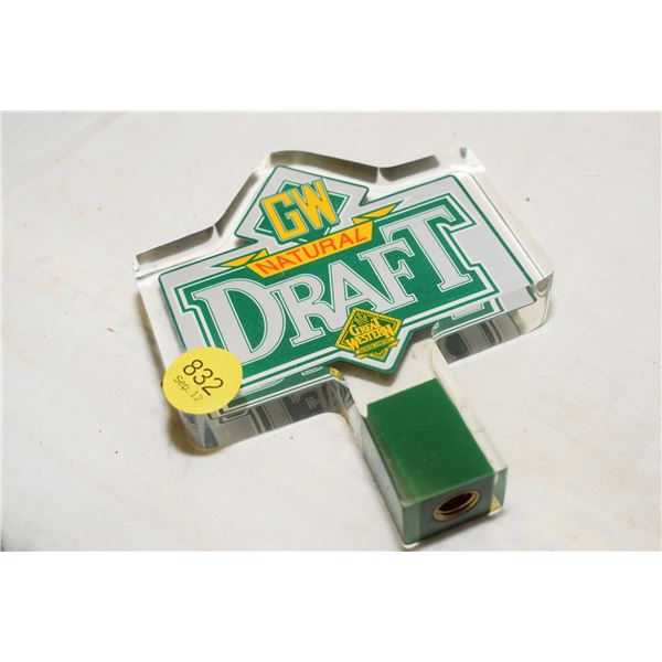 GW Natural Draft Beer Tap