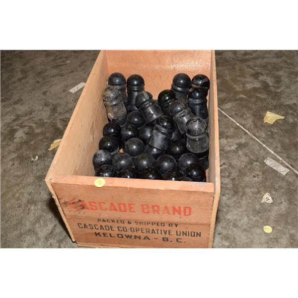 Wooden Box of CD102 Glass Insulators